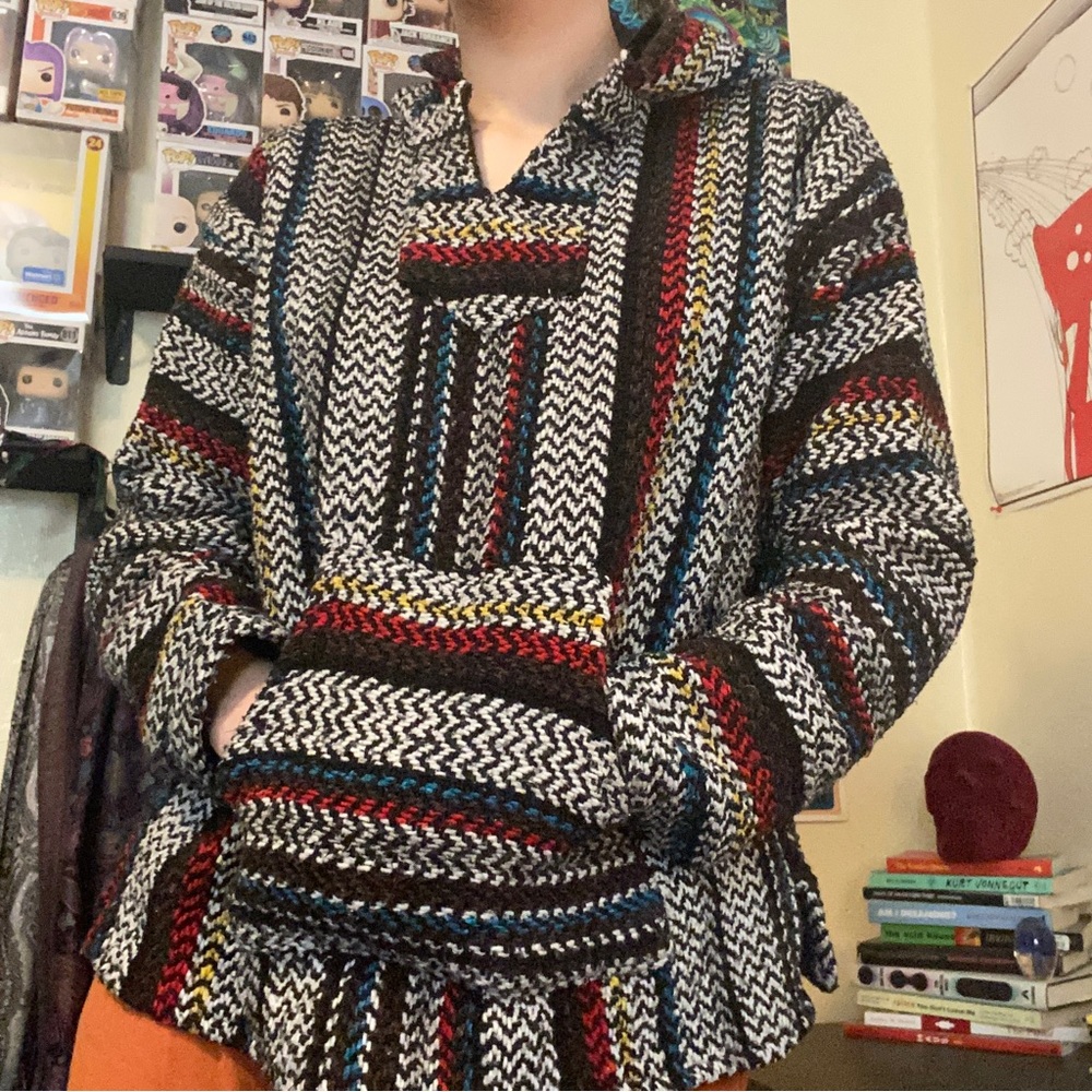 Multicolored Baja Joe Hippie Hoodie ✨